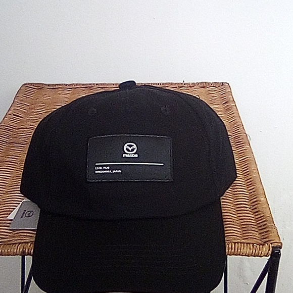NWT Mazda Essence Black Cap, Adjustable Back - Picture 3 of 4